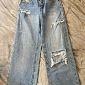 Distressed Light Blue Women's Jeans